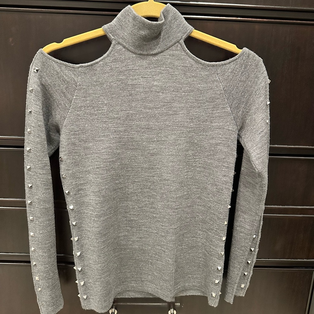 Alice & Olivia Gray Wool Sweater SM